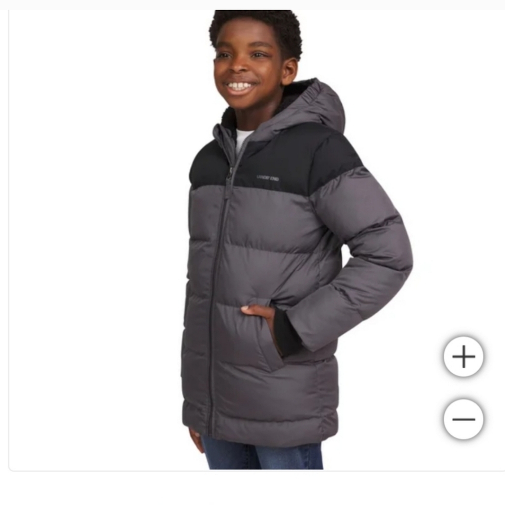 Land's End Hooded Youth Parka Jacket nwt - Picture 2 of 8